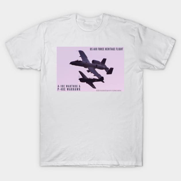 1-sided P-40 and A-10 color T-Shirt by acefox1